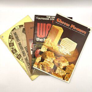 Vintage 1970s Cookbooks - Cheese Pleasers, Weber, Men-on-the-Go, etc. (Lot of 5)